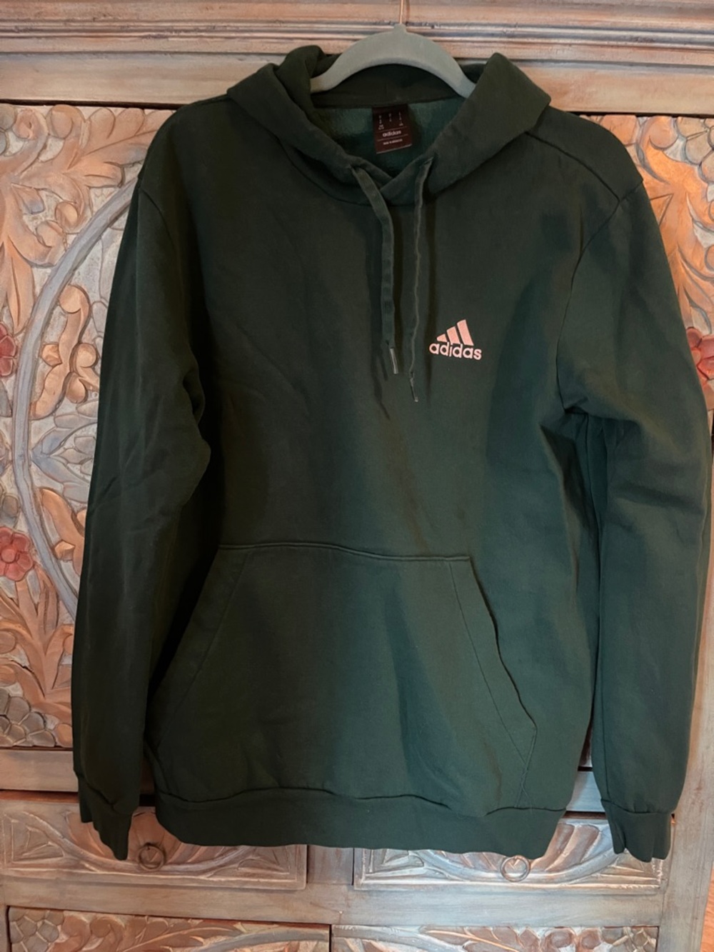 adidas boys  Dark Green Crewneck Hoodie